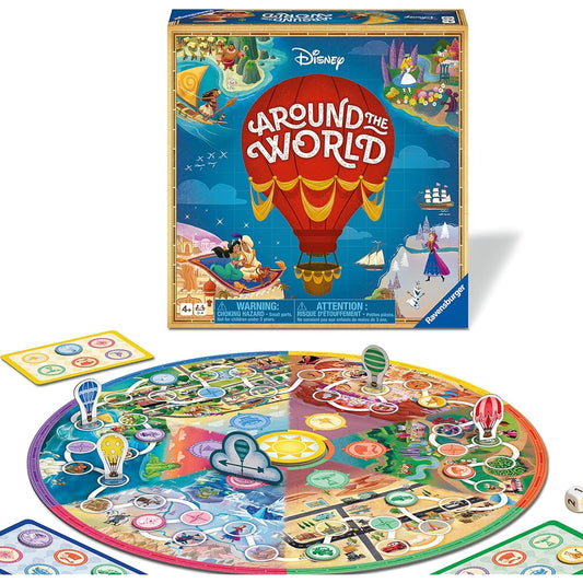 Ravensburger 22379 - Disney Around the World - The heavenly running and collecting game for 2-4 players ages 4 and up with the most popular Disney characters and worlds