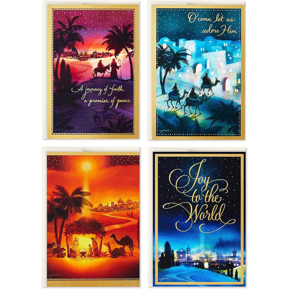 Hallmark Christmas Card Assortment - Nativity (40 Cards and Envelopes)