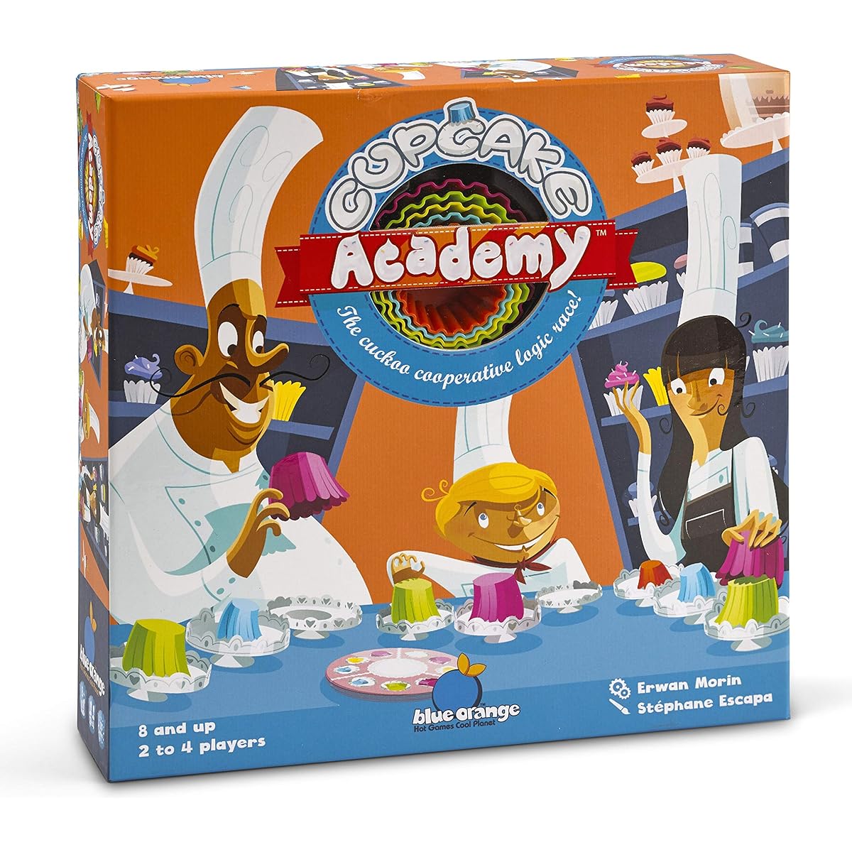 Blue Orange Games Cupcake Academy Board Game - Cooperative Board Game for 2-4 Players Recommended Ages: 8+
