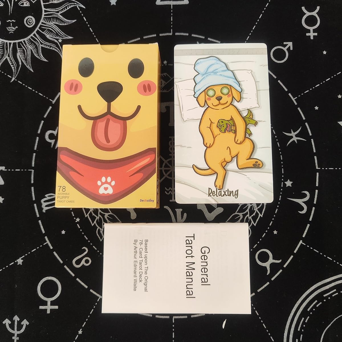 mrdiyshisha Labrador Tarot: Standard 78 Card Cute Dog Tarot Deck with Guidebook and 2 Special Cards - Unleash Cuteness and Intuition (Card Size: 4.75" x 2.75")