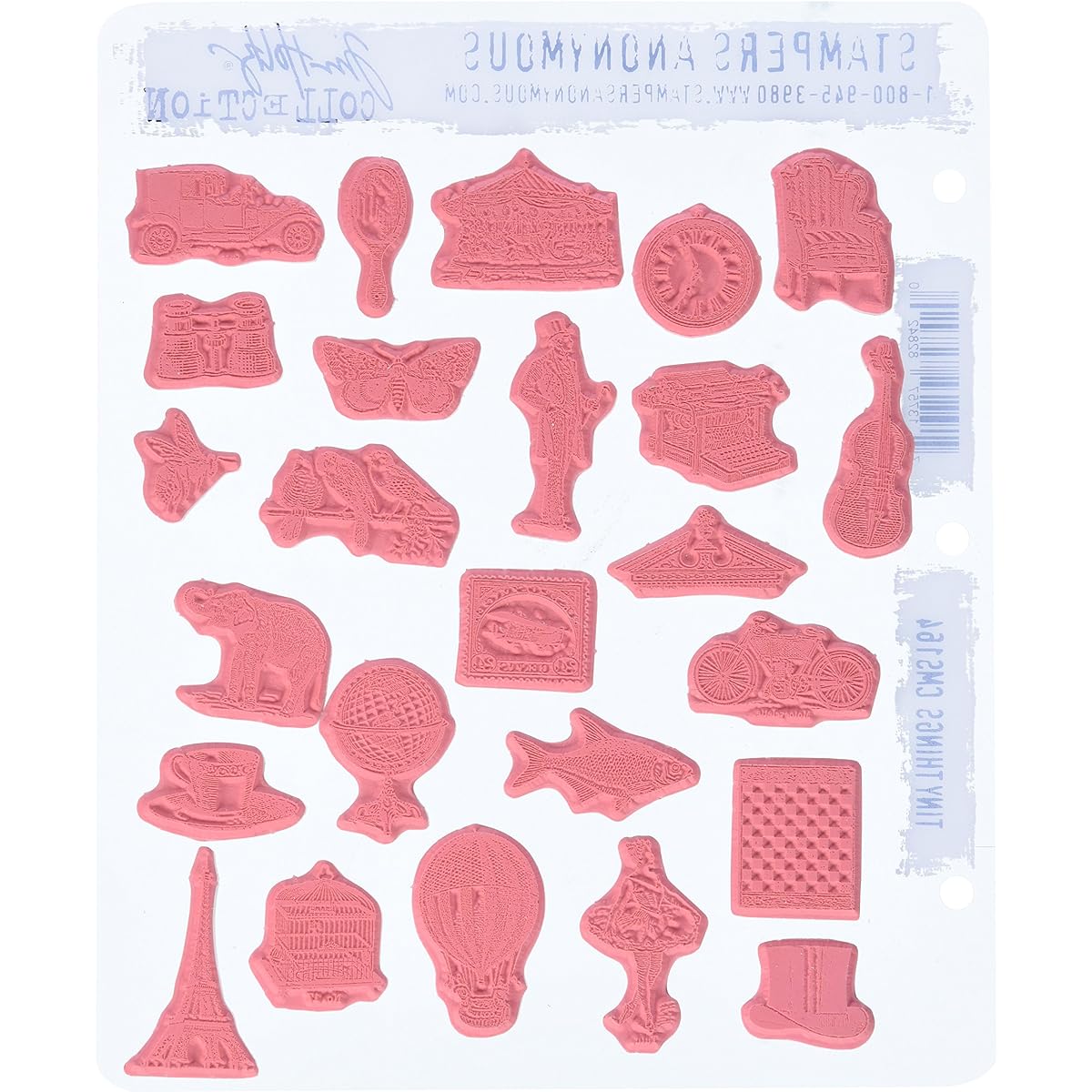 Tim Holtz Large Cling Stamp Set Small Things