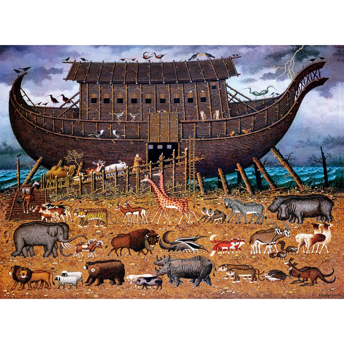 Buffalo Games - Charles Wysocki - Noah and Friends - 1000 Piece Jigsaw Puzzle