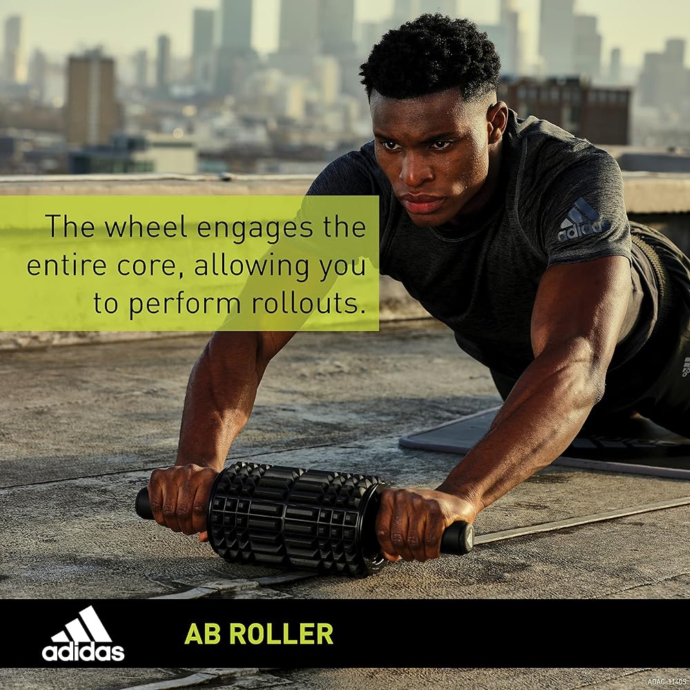 adidas Foam Ab Roller Black Abdominal Muscle Training Myofascial Release Recovery ADAC-11405