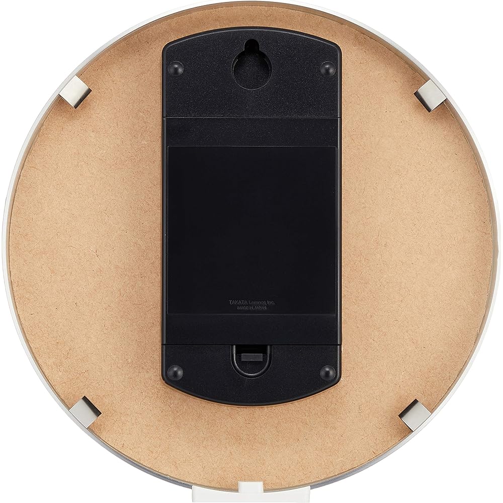 Lemnos Hanging Analog Radio Clock Mizuiro Aluminum White MIZUIRO LC07-06 WH Lemnos