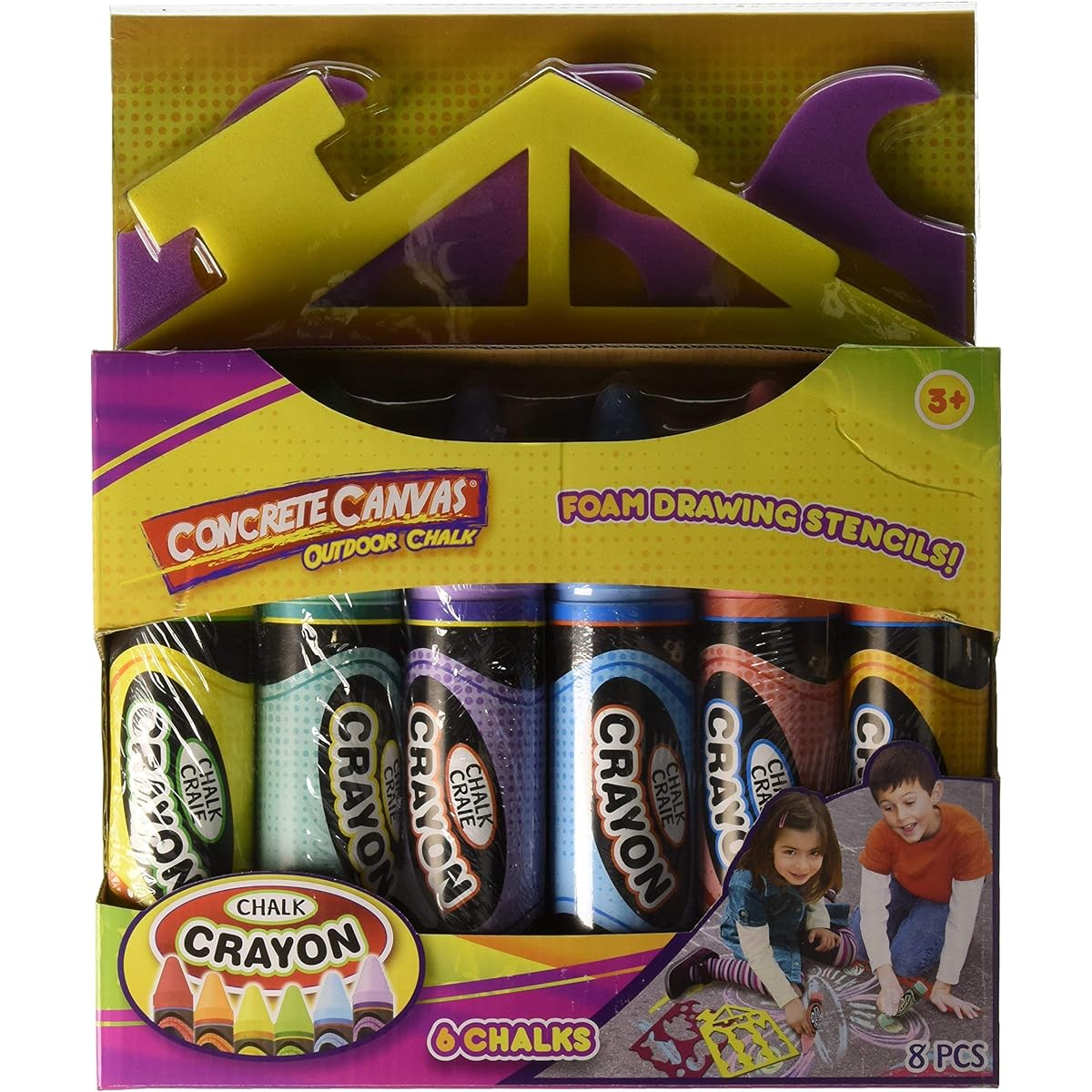 Lanard Jumbo Sidewalk Chalk Set