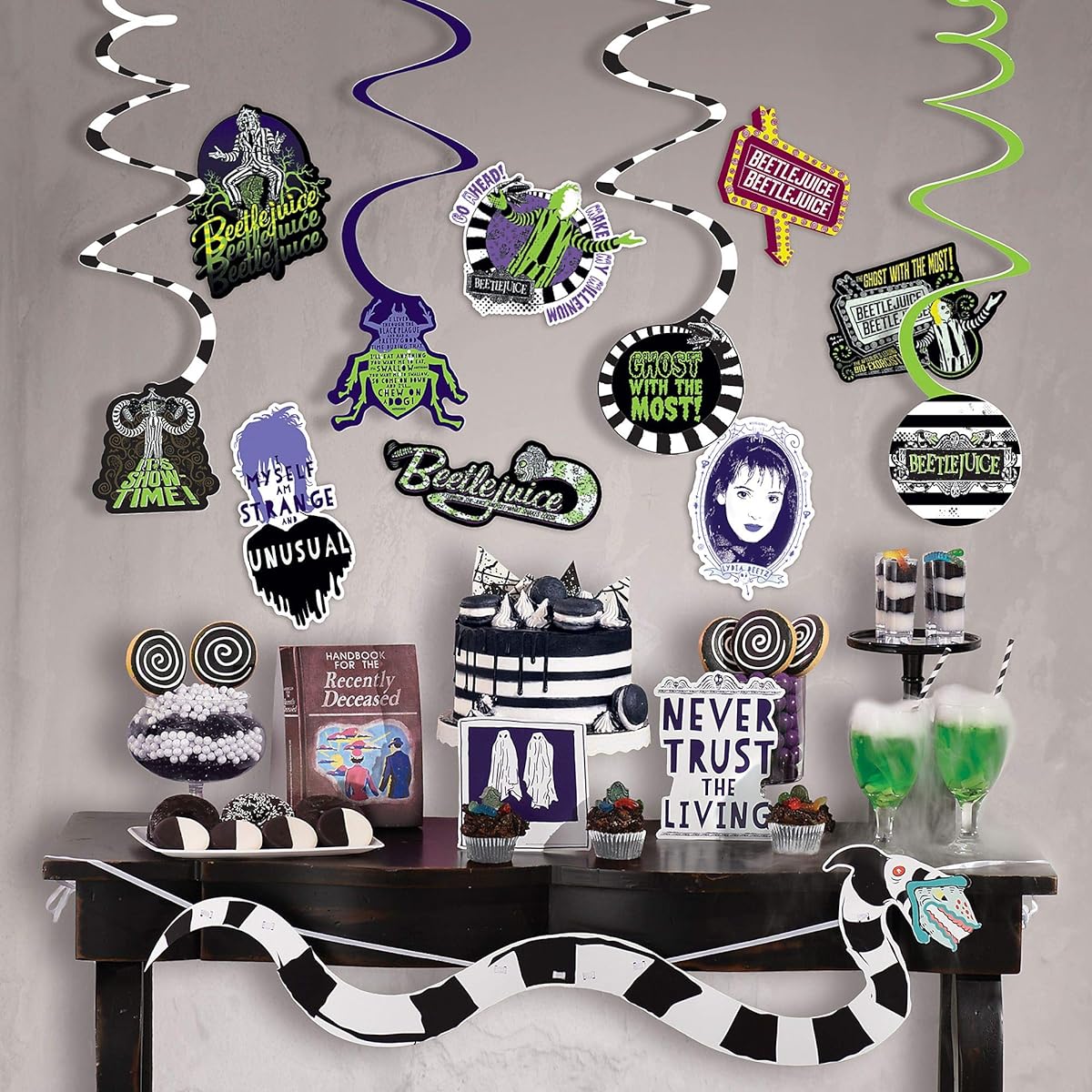 Beattlejuice Halloween Party Decorations Kit - 24 Pieces
