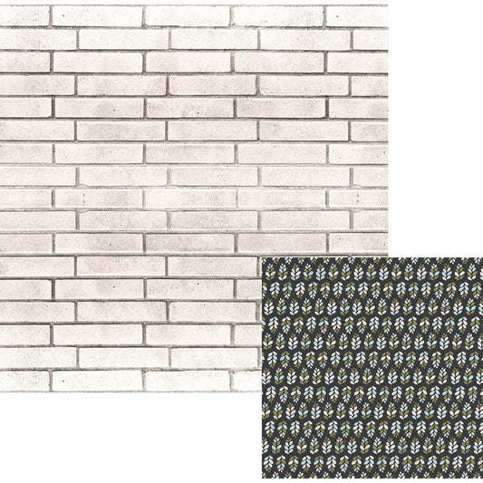 American Crafts 663048 White Wash We R Memory Keepers High Five 25 Pack of 12 X 12" Patterned Paper White Wash
