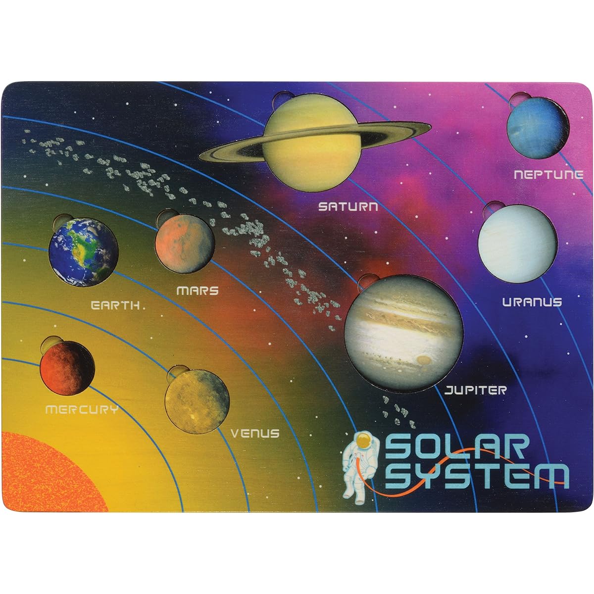 Lift and Learn Solar System Puzzle - Made in the USA