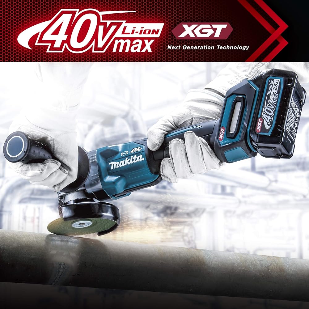 Makita 40Vmax 100mm rechargeable disc grinder battery/charger/case sold separately GA009GZ