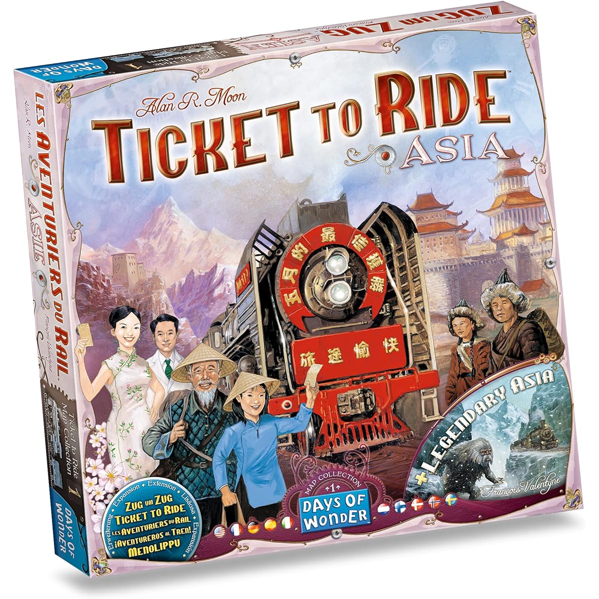 Hobby Japan Special Board Game Ticket to Ride Asia Expansion Set with Japanese Translation of Rules