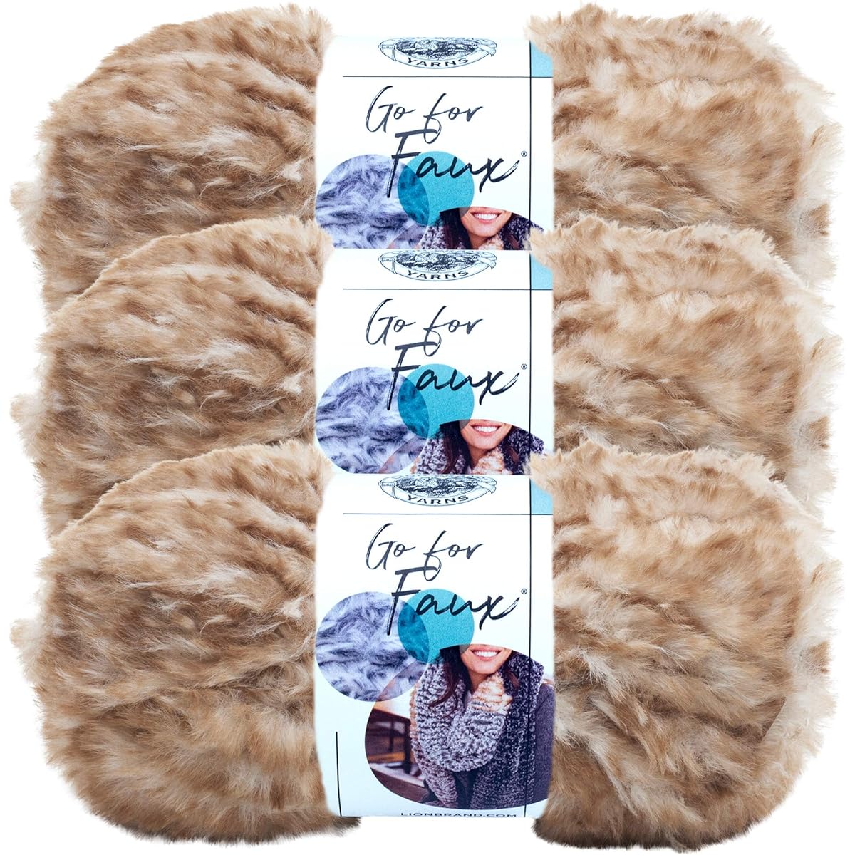 Lion Brand Go for Faux (3 Pack) Article 322