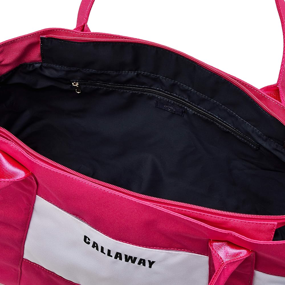 [Callaway Apparel] Round tote bag for golf (recycled fabric) / 241-0295806 / Large capacity golf 090_pink