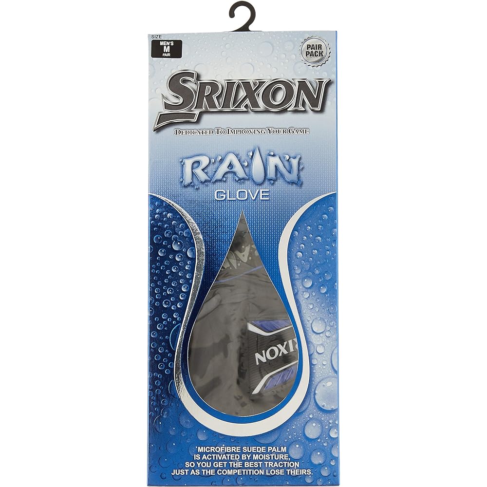Srixon Rain Gloves Golf Black 1 Pair