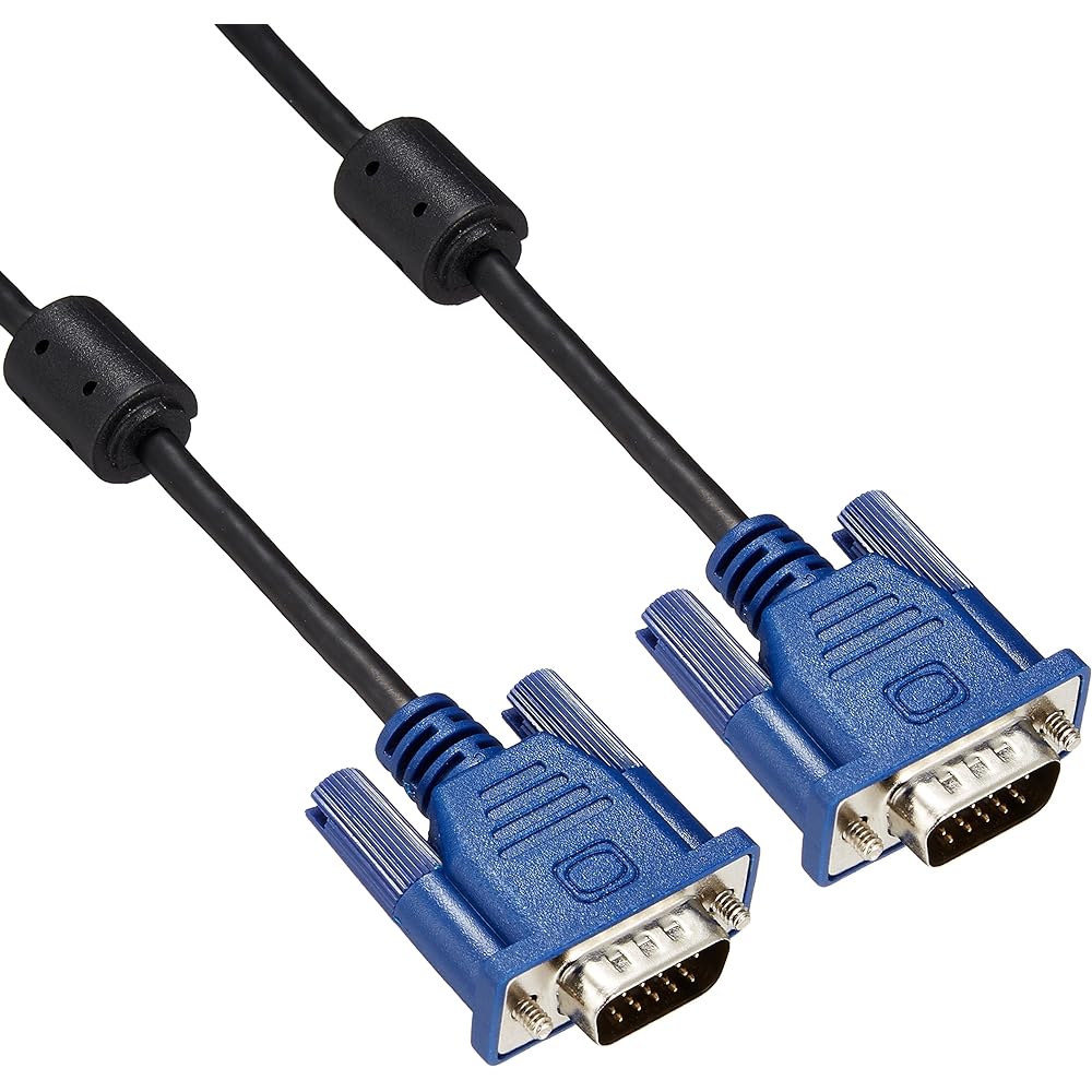 ELECOM Display Cable D-Sub15 Pin VGA-VGA 10m Black CAC-L10BK