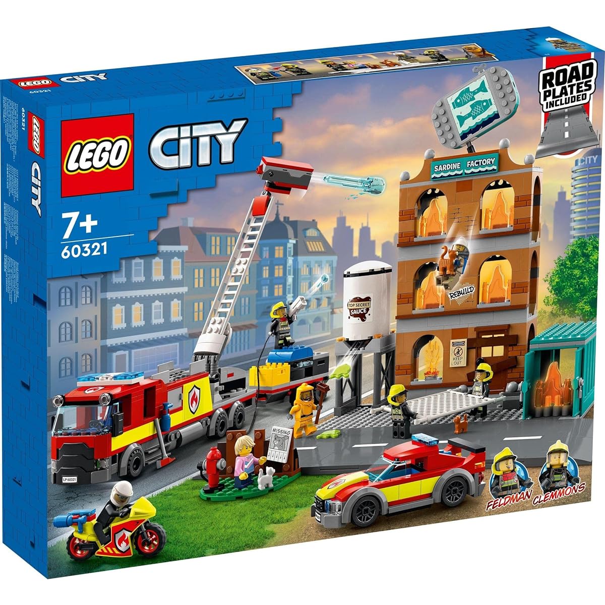 LEGO City Fire Drill Christmas Gift Christmas 60321 Toy Blocks Present Fire Fighter Boys Girls Ages 7 and up