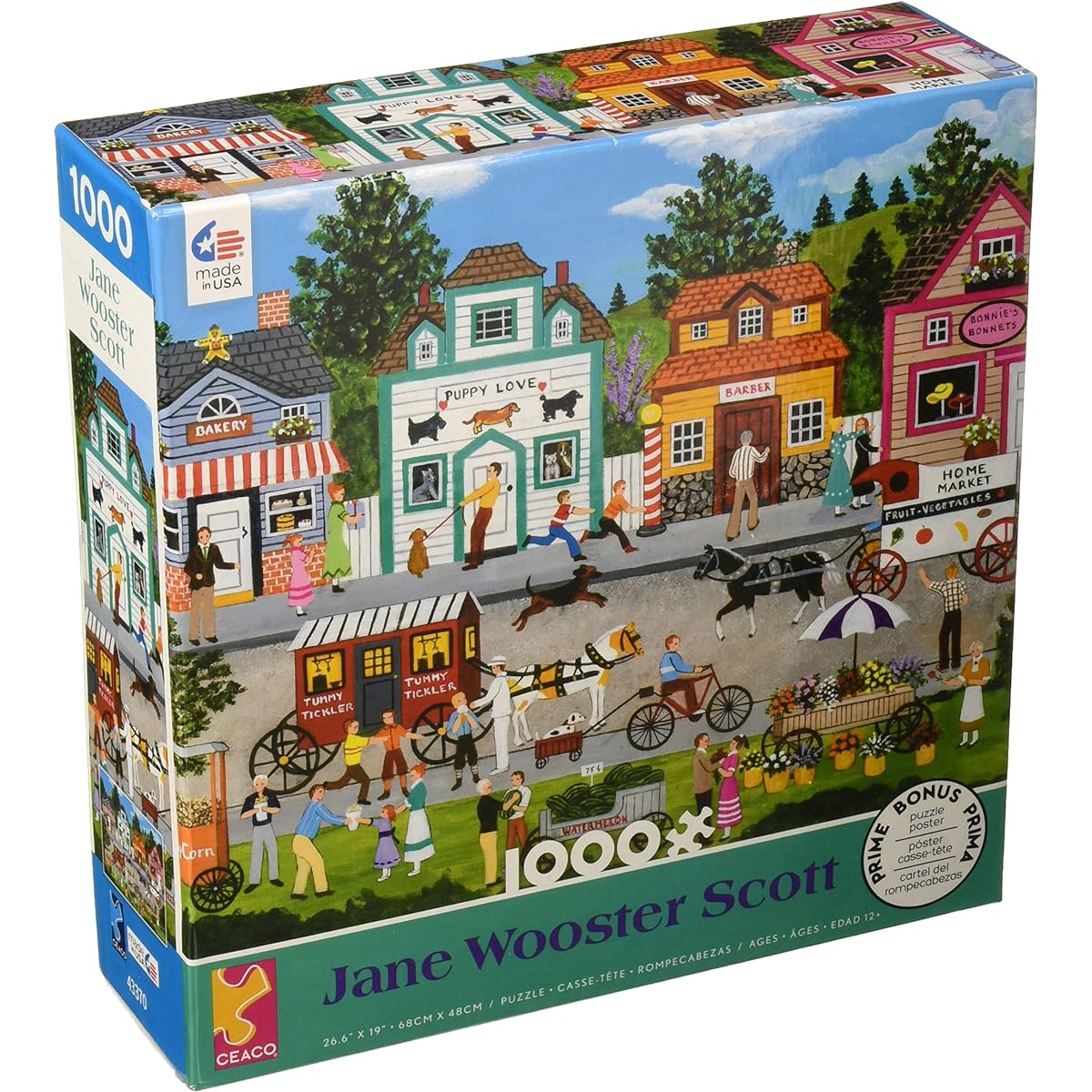 Ceaco 3346-16 Jane Wooster Scott Happy Go Lucky Puzzle - 1000 Pieces