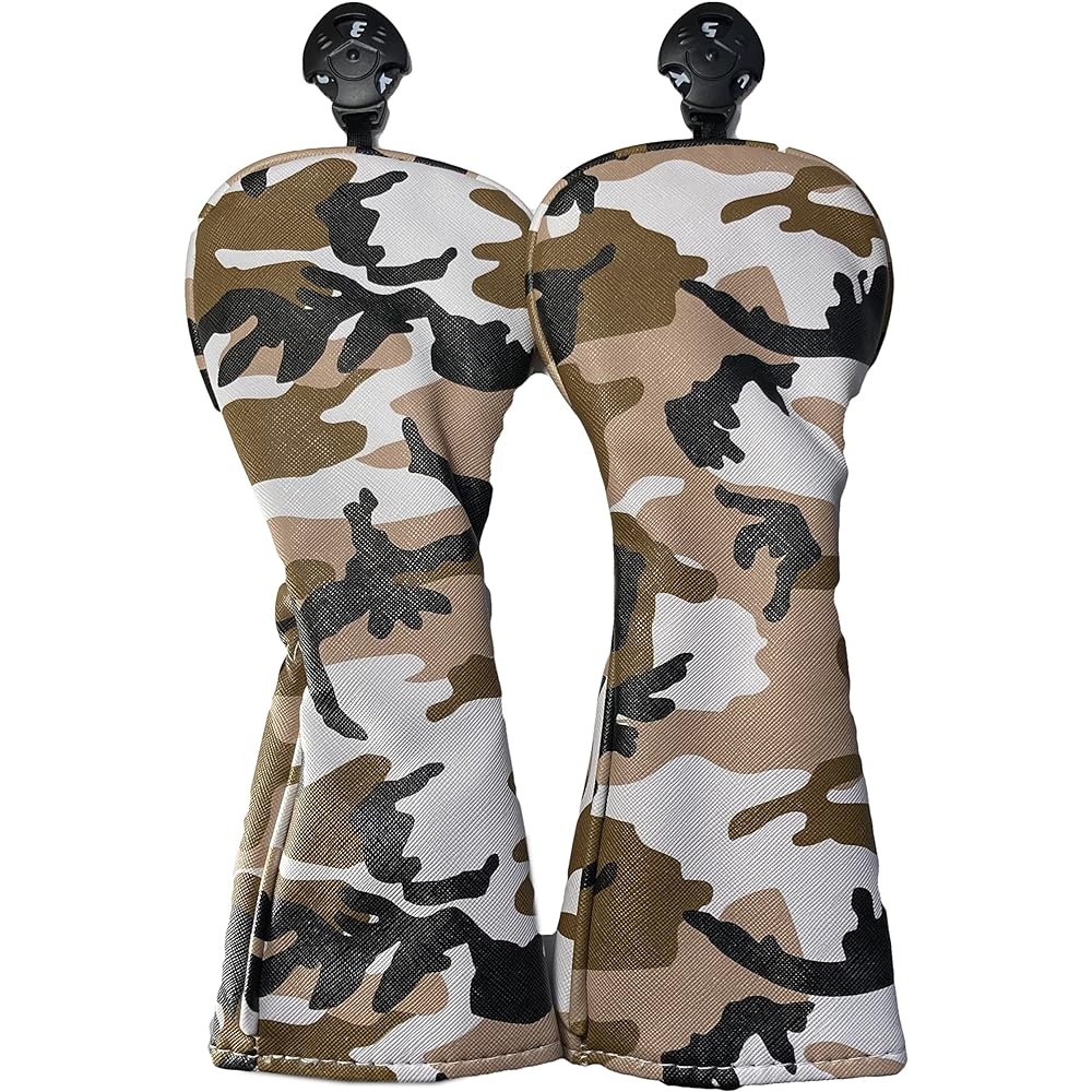 Camouflage pattern utility head cover set of 2, 4 colors to choose from