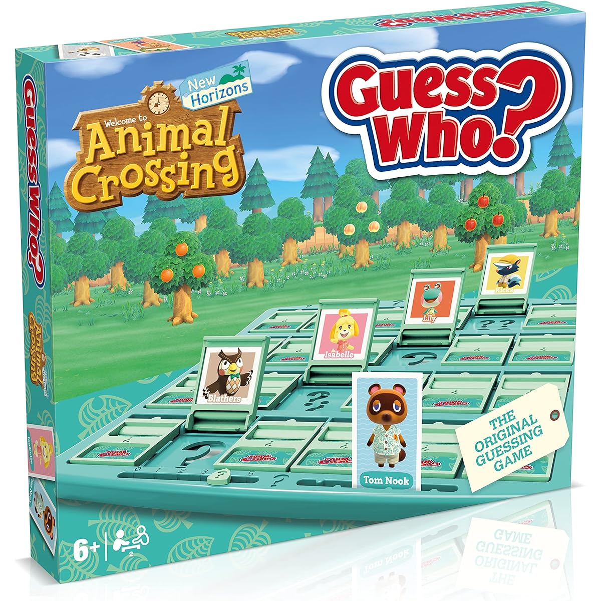 Winning Moves Animal Crossing Guess Who? Board Game Play with Tom Nook, Margie, Harvey and Daisy Mae Reveal Your Opponent with Yes/No Questions Mystery Characters Gift for Ages 4+