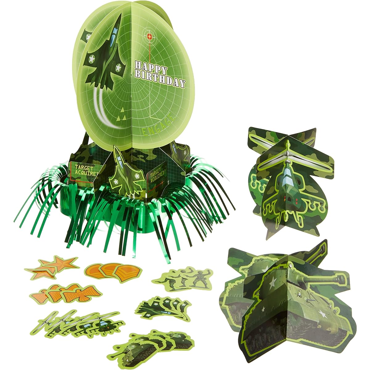 Camouflage Table Decorating Kit, Birthday