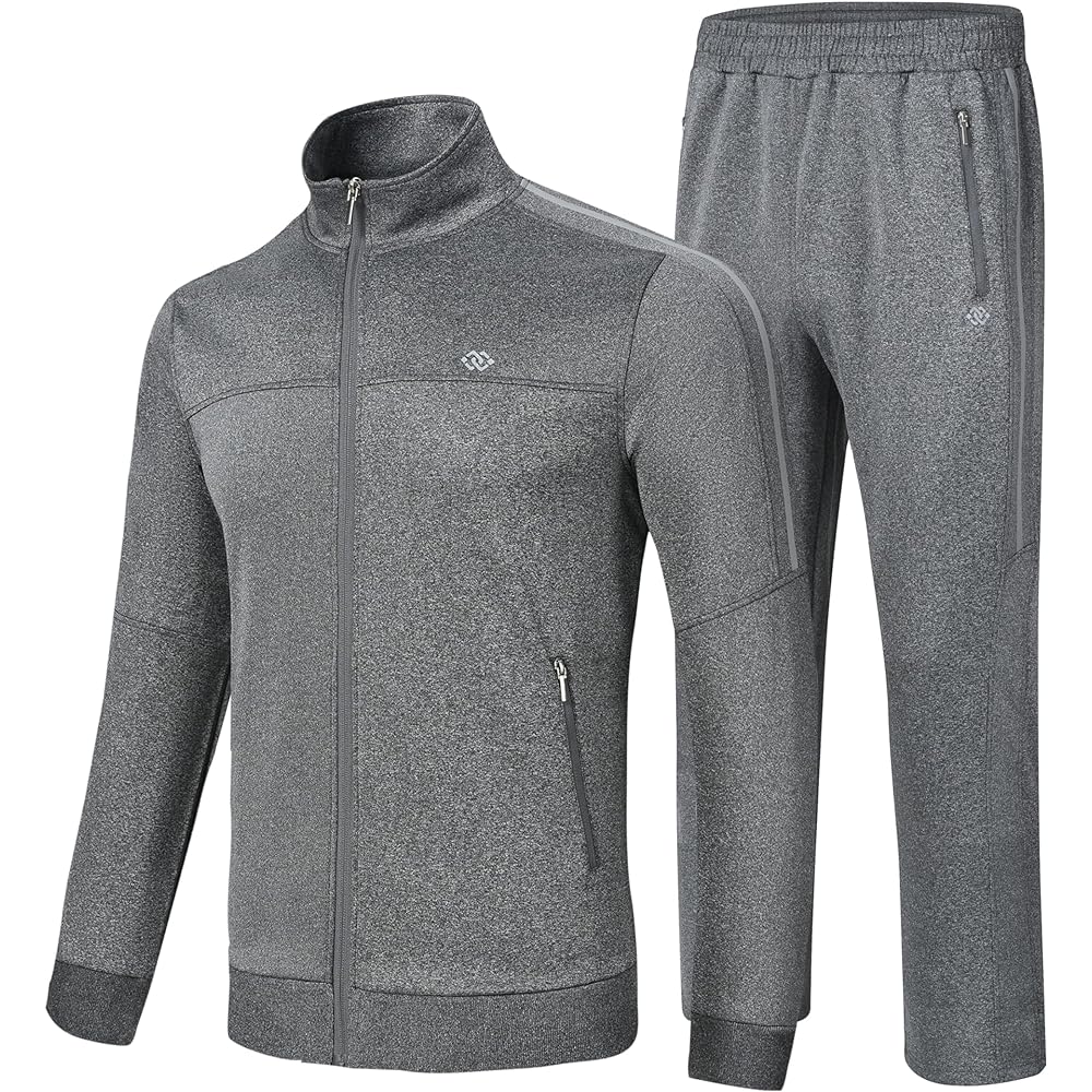 [MoFiz] Sweat Setup Jersey, Men's Top and Bottom Set, Training Wear, Running Sports, Long Sleeve, Sweat Absorbent, Quick Drying, Breathable, Large Size, Casual Sportswear, Stylish, Spring, Autumn, Winter, Outdoor, Loungewear, Daily, Walking, Mountain Cli