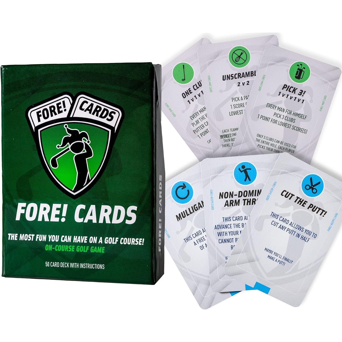 Fore! Cards On Course Golf Game Plus Expansion Pack Set
