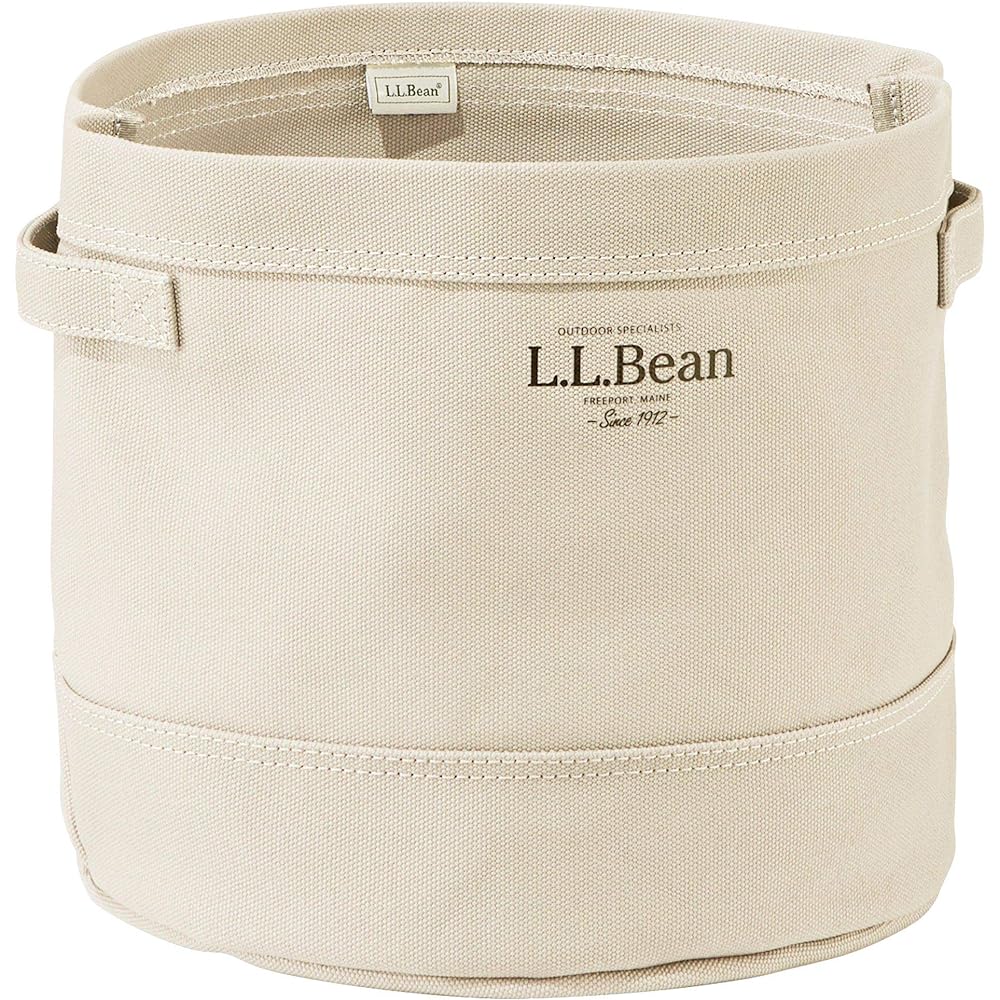 [L.L.Been] Canvas Storage Cubby Tote Frost Gray Gray 1000037724