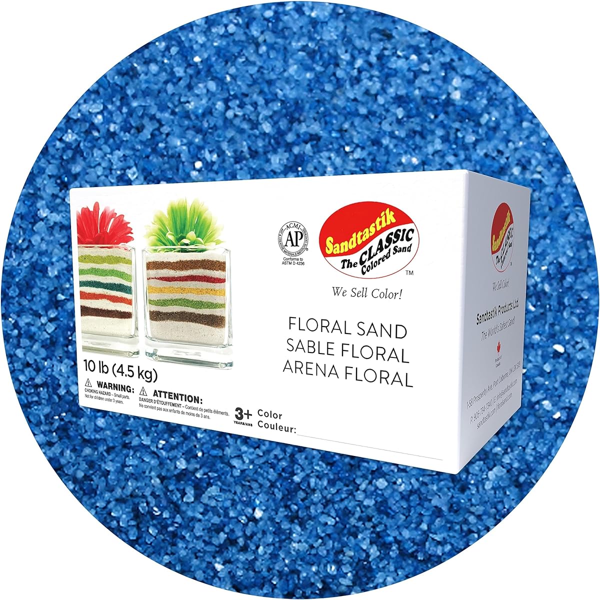 Sandtastik Floral Coloured Play Sand - 4.5kg.