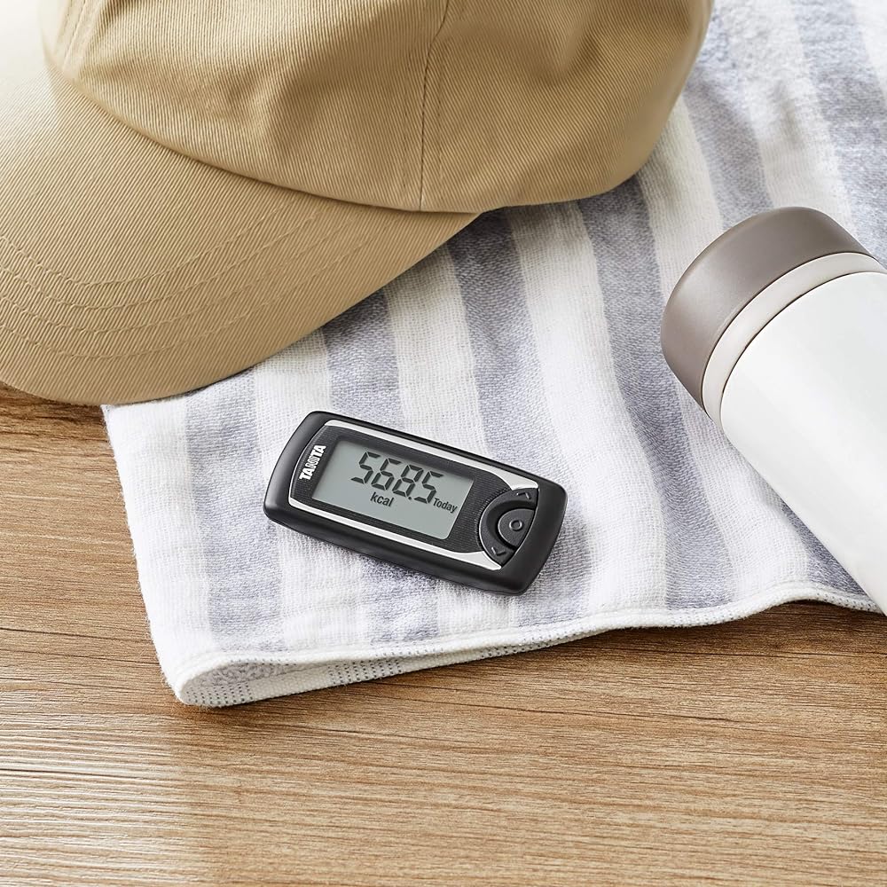 Tanita Pedometer Activity Meter Black AM-161 BK Smartphone Linked