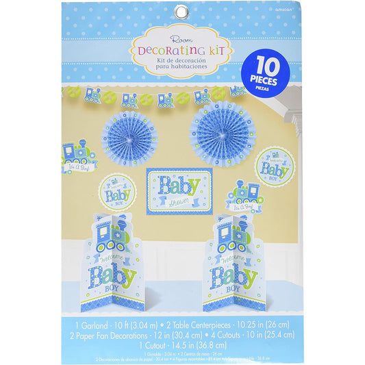 amscan 240889 Welcome Baby Boy Room Decoration Kit