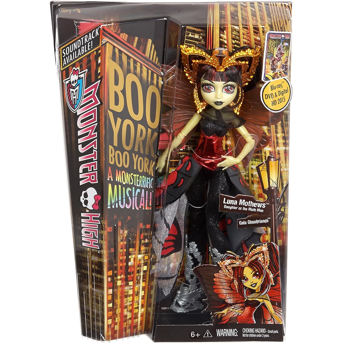 Monster High Boo York Gala Ghoulfriends - Luna Mothews Doll (Parallel Import) [Parallel Import]
