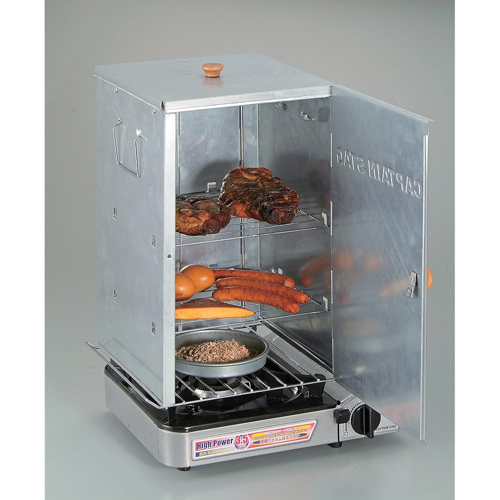 Captain Stag (CAPTAIN STAG) BBQ BBQ Smoker Advanced Folding Smoker Smoke Compatible M-6547