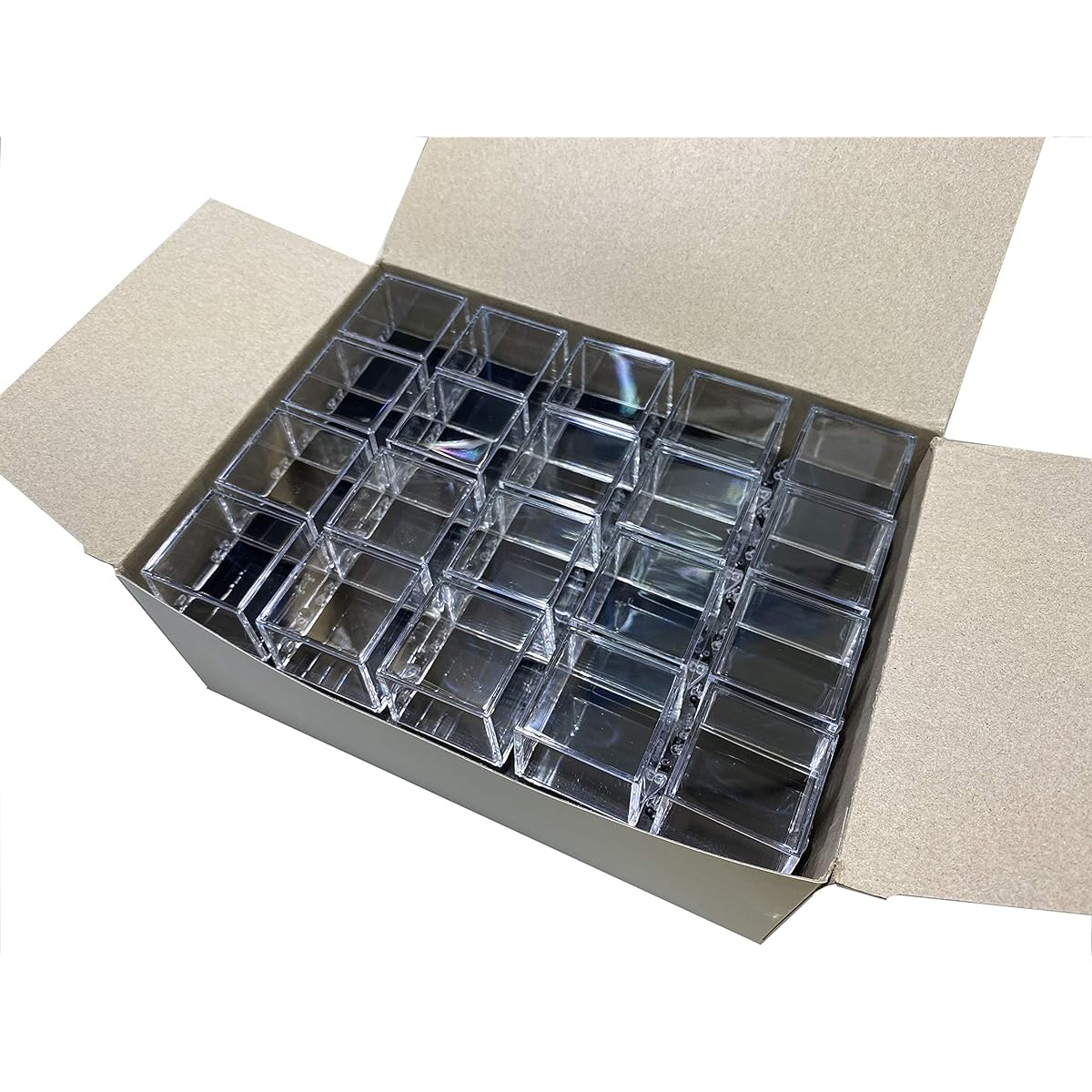 Mineral Case S Parky Case Specimen Case Storage Case Display Case 3.3x3.8*x3.6cm (*Including protruding parts) (40 pieces)