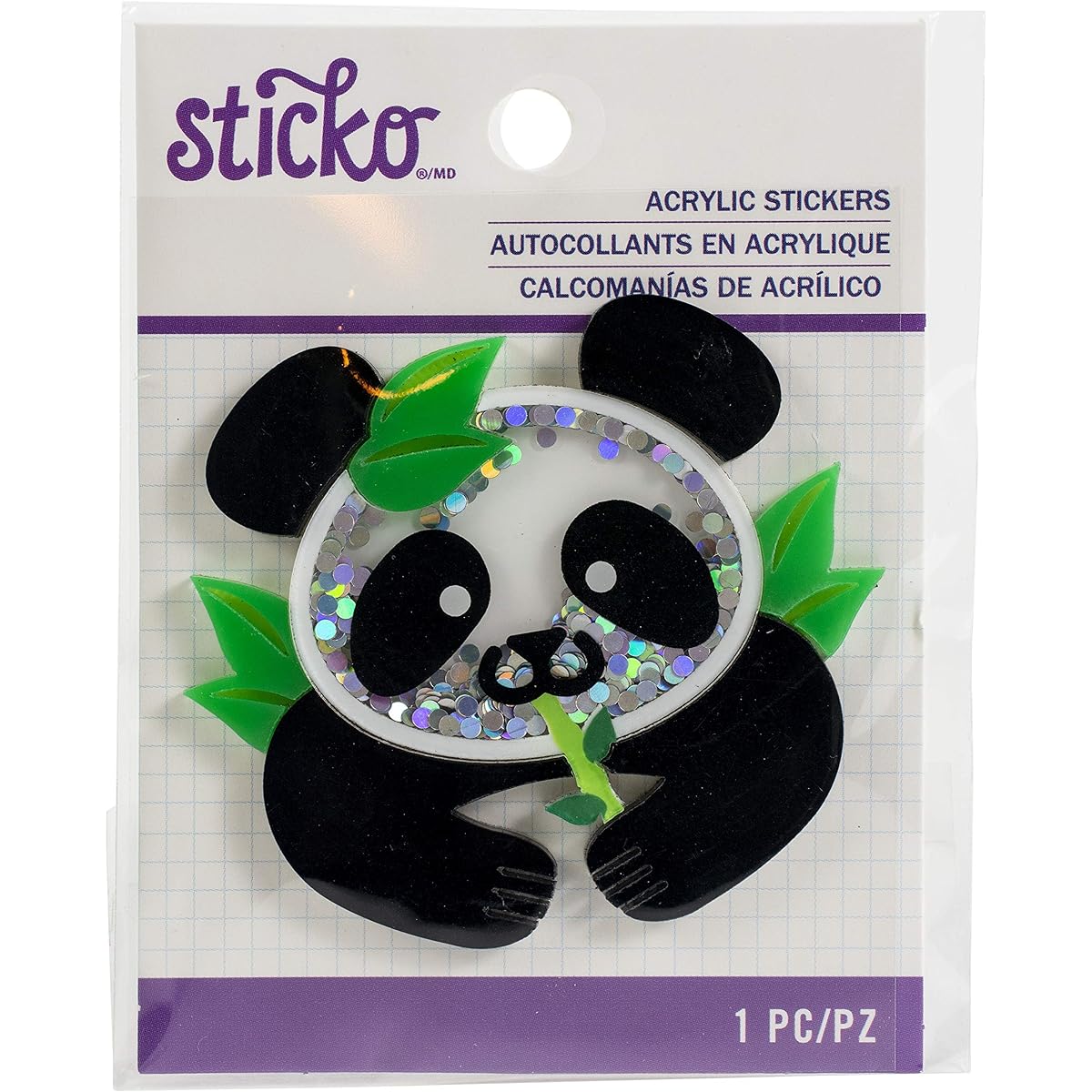 Sticko Acrlic Sticker-Panda