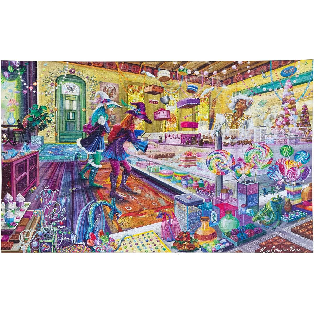 Mchezo Magical Bakery Jigsaw Puzzle Bright Fairy Sweet Shop 1000 Piece Puzzle