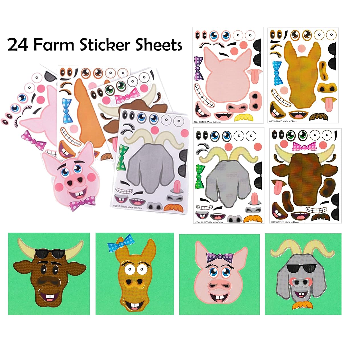 Super Secret Surprise Sack Sticker Sheets (4.5 x 6.5 inches) - Perfect for Kids Christmas Stocking Stuffers, Easter Basket Stuffers, Party Favors, Kids Travel Activities 24 Sticker Sheets Multicolor 10092018MASS