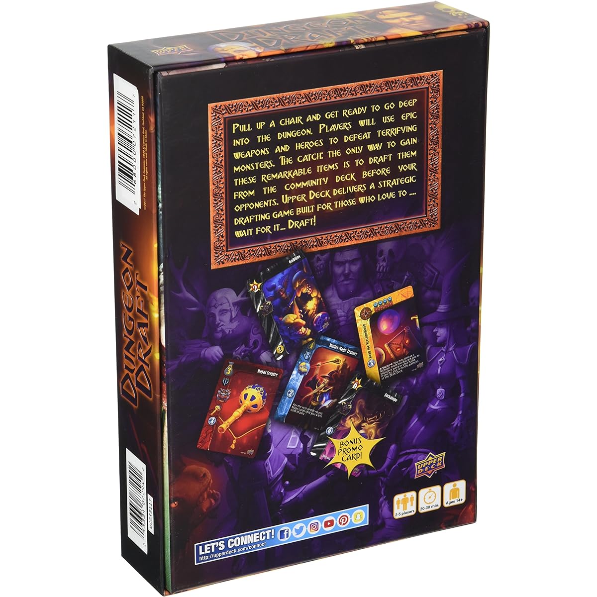 Upper Deck Entertainment Dungeon Draft Strategy Board Game Multiplayer