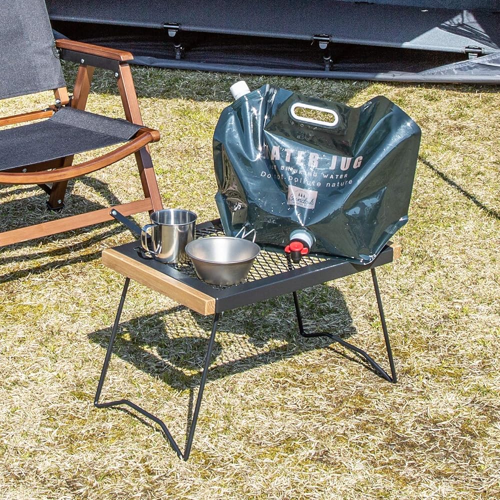 BUNDOK IR Table BD-164 Mesh Bonfire Folding Compact