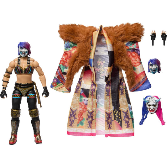 WWE Ultimate Edition Action Figure & Accessories 6" Asuka Collection Set with Interchangeable Head & Hands, Entrance Gear & 30 Articulation Points