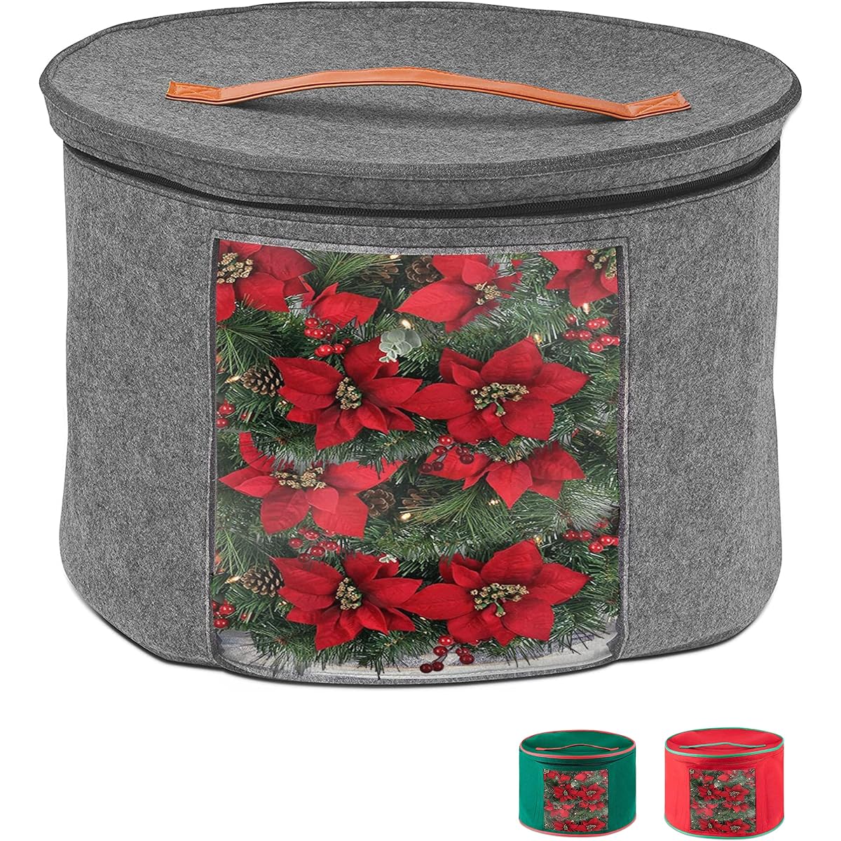 Multiple Wreaths Storage Container Holiday Garland Keeper Bag 20-24 Inch Small Wreaths
