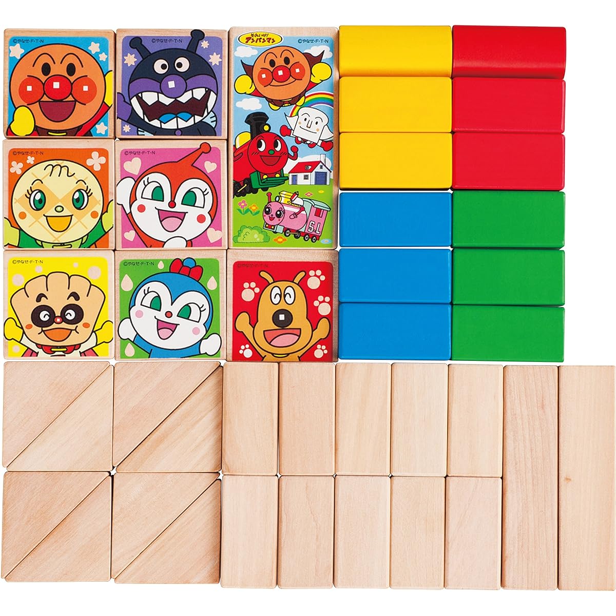Anpanman Building Blocks in a Tube