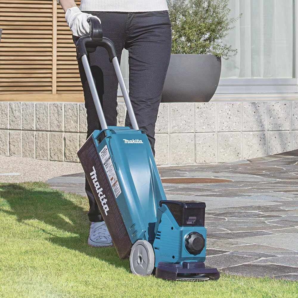Makita Vertical Cordless Electric Lawn Mower 18V, Cutting Width 160mm/Height 10-40mm, Battery Charger Sold Separately MLM160DZ