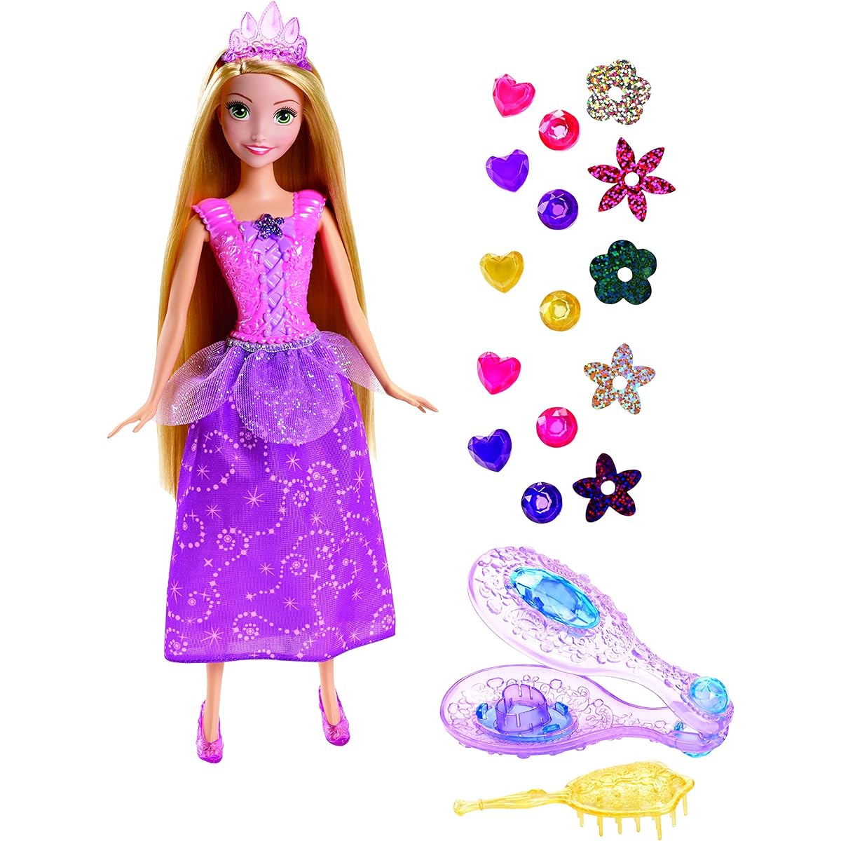 Disney Princess Tangled Gem Hair Styler Rapunzel Doll