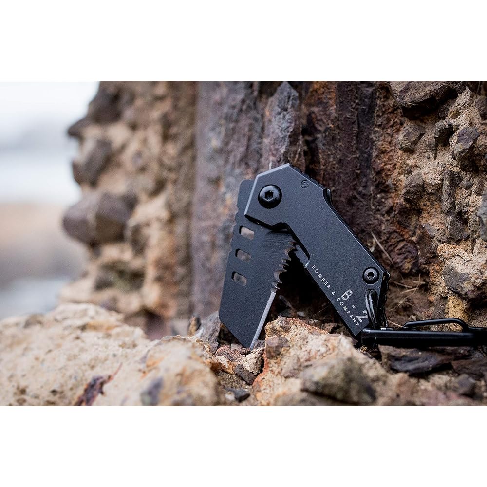 Genuine BOMBER & COMPANY B-2 Nano Blade Ultra Small Outdoor Knife Foldable Nano Blade