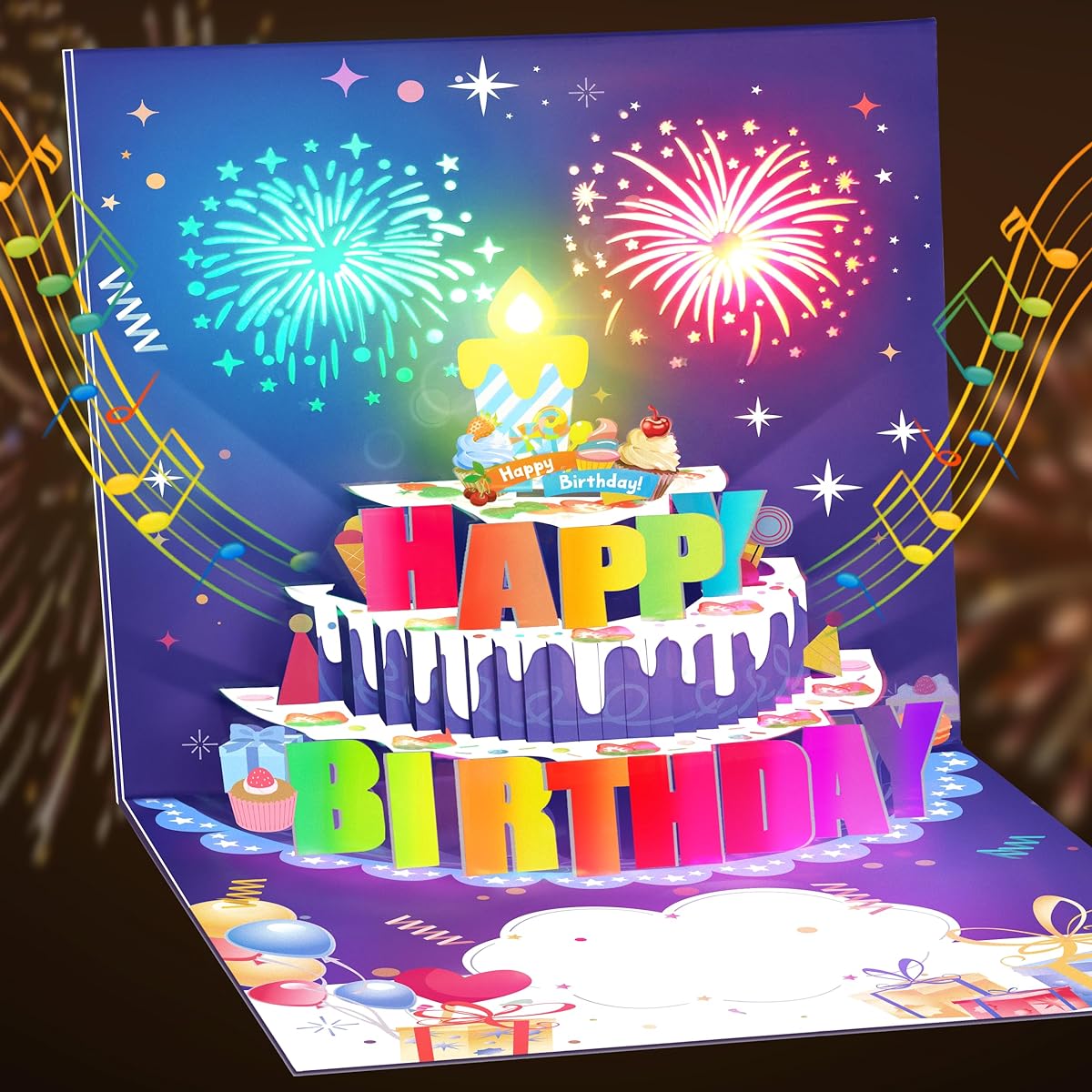 Lupow Birthday Cards for Kids Women Men Adults