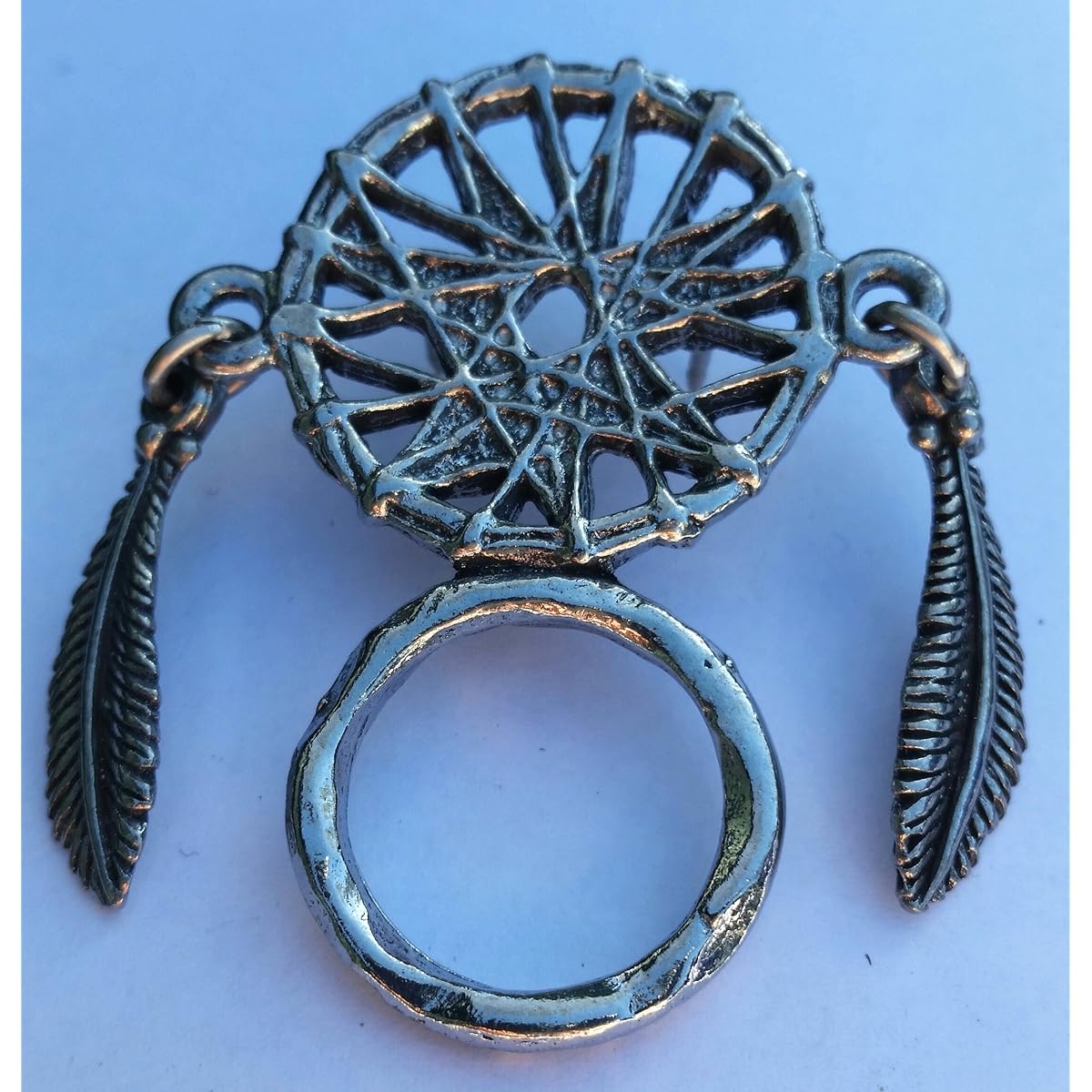 Biker Sunglasses Holder Pin Badge Dreamcatcher
