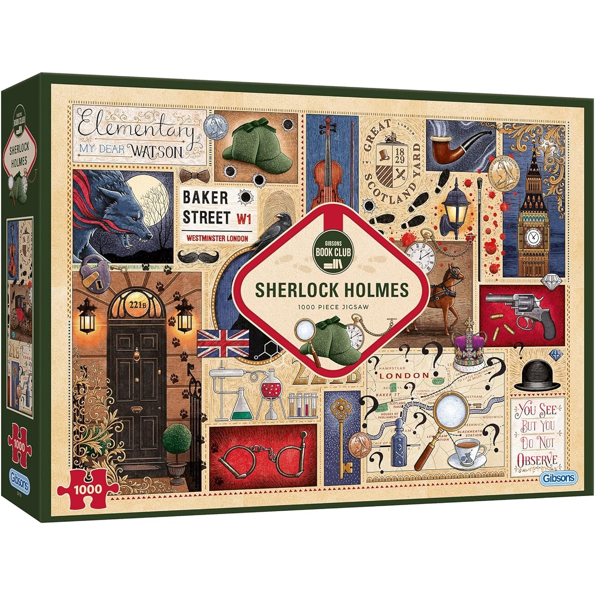 Book Club:Sherlock Holmes Jigsaw Puzzle, 1000 Piece