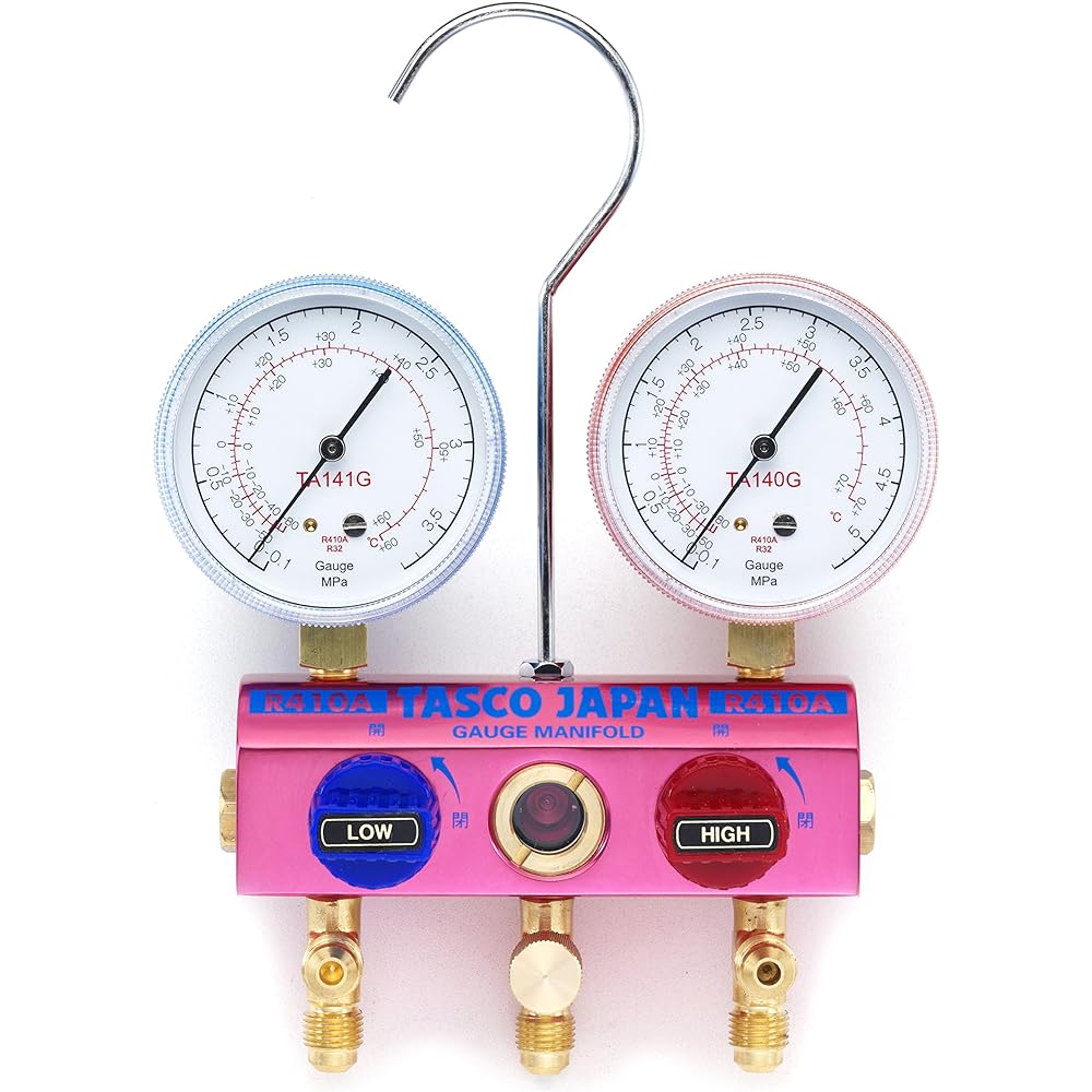 Ichinen TASCO TA122GV-2 R410A/R32 Gauge Manifold Kit