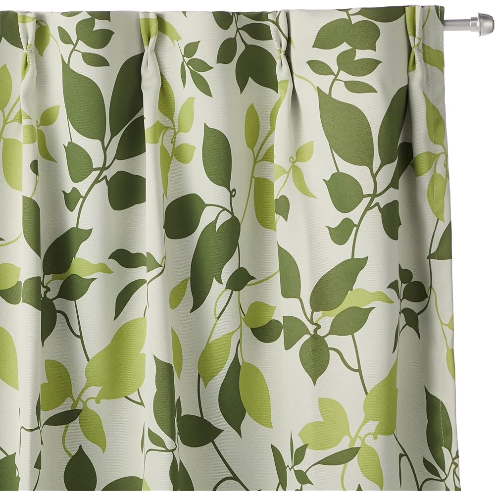 Arie Blackout Curtains Citrus Set of 2 100 x 200cm Green