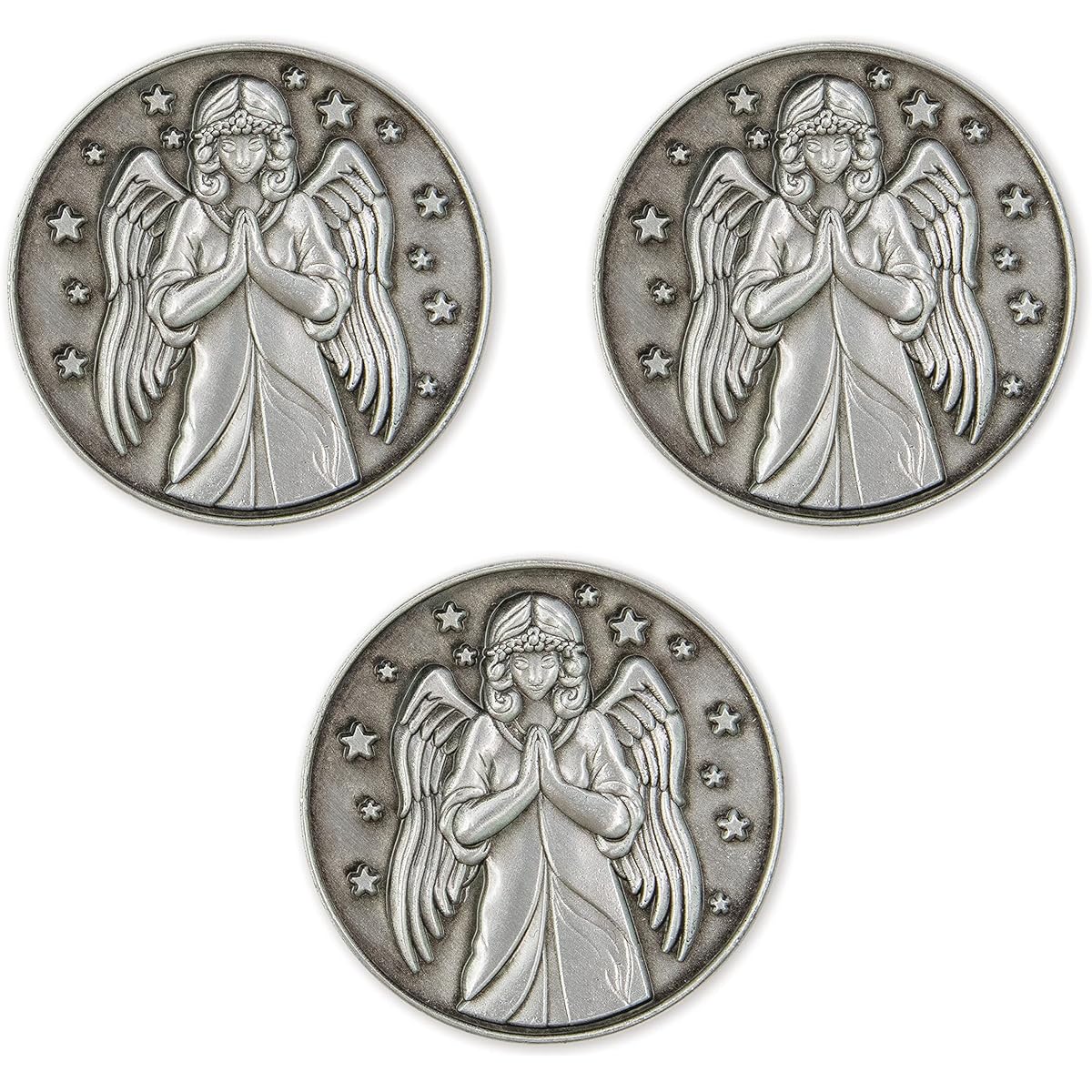 Guardian Angel Love Expression Coin, EDC Coin for Public Officials & Law Enforcement, Keepsake Pocket Prayer Token & Divine Protection Gratitude Gift for Men & Women