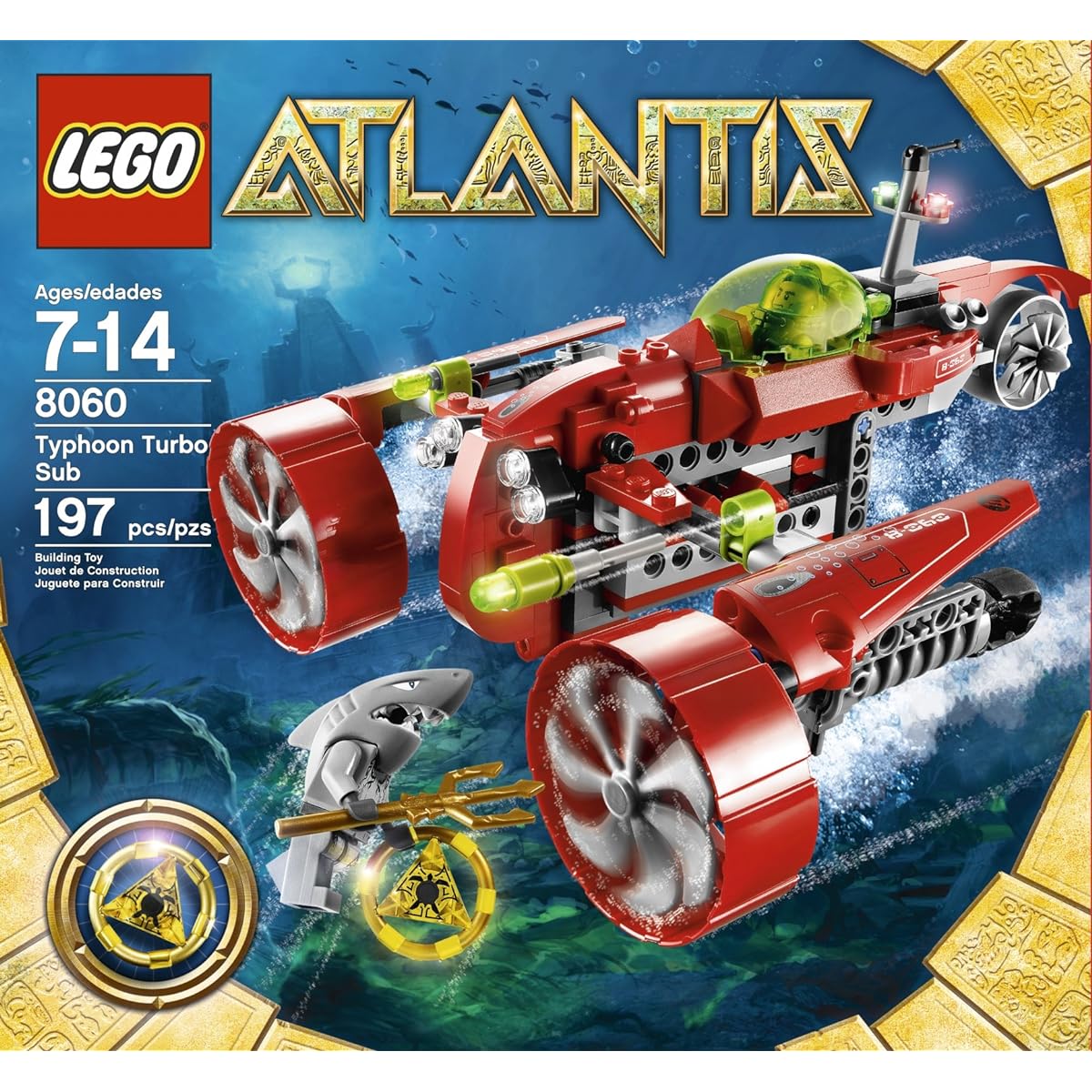 [LEGO] LEGO Atlantis Typhoon Turbo Sub 4567860 [Parallel import goods]